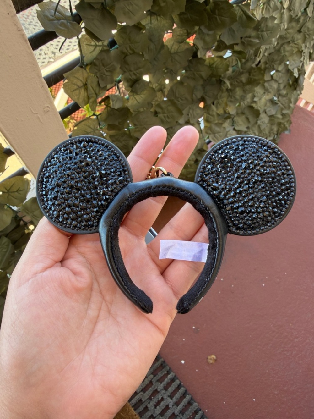 Disney Mini Black Mickey Ear Headband Keychain